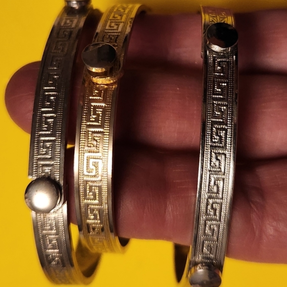3 circa 1980s love bracelets